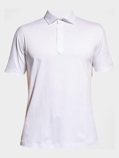 Brunello Cucinelli Men's Jersey Polo Shirt