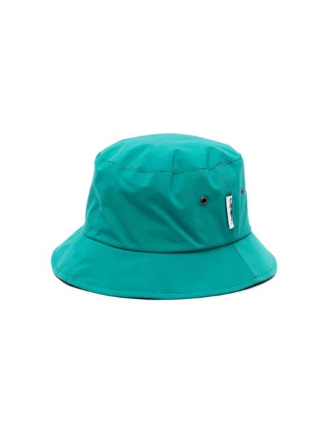Mackintosh Pelting Dry logo-tag bucket hat