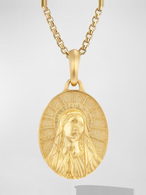 DAVID YURMAN Men's Mary Pendant in 18K Gold, 30mm