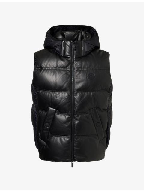 Moncler Impression Hooded Leather Gilet