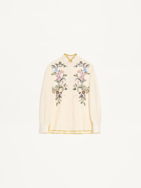 Valentino EMBROIDERED LINEN SHIRT