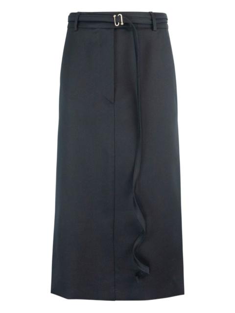 Sportmax belted midi skirt
