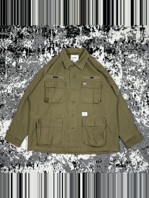 WTAPS WTAPS JUNGLE LS 01 SHIRT COTTON SATIN | prgoodzstock | REVERSIBLE