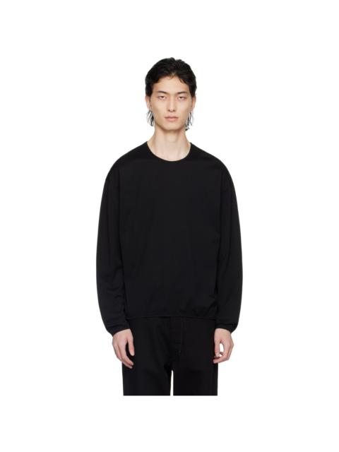 Lemaire Black Relaxed Long Sleeve T-Shirt