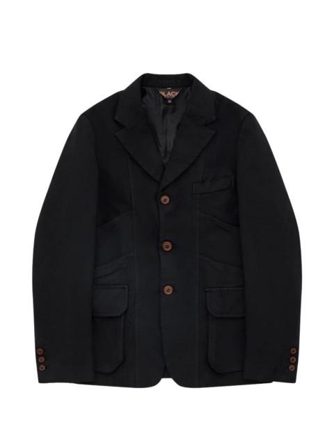 BLACK COMME des GARÇONS button blazer