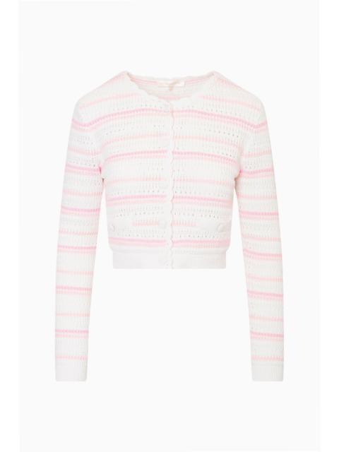 LoveShackFancy Dessa Cotton Crochet Cardigan