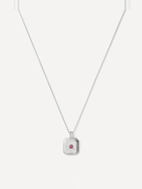 MISSOMA Sterling Silver July Birthstone Pendant Necklace