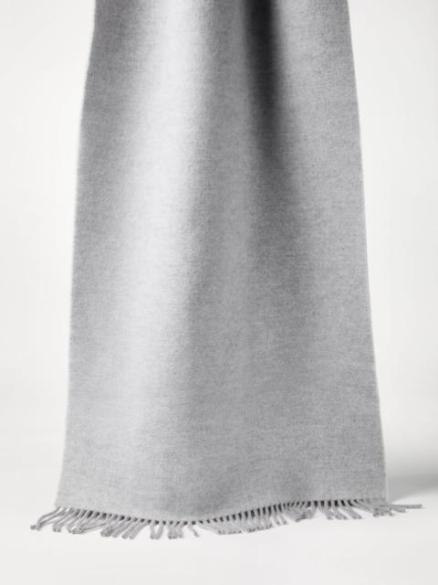 Brunello Cucinelli Hooded wool and cashmere knit scarf