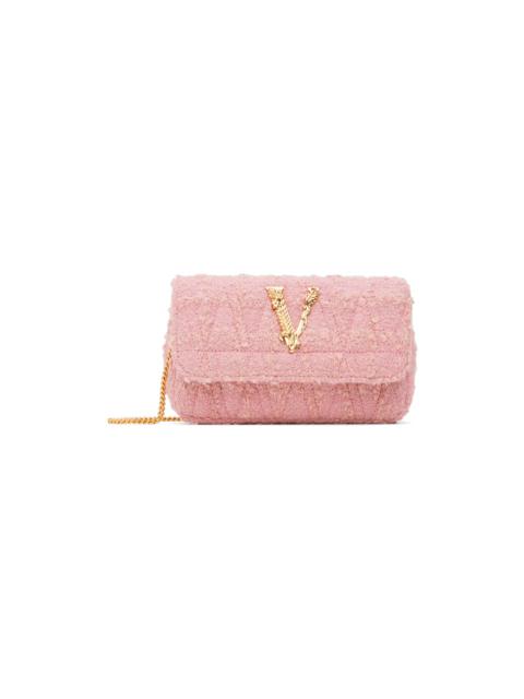 VERSACE Pink Mini Logo Bag