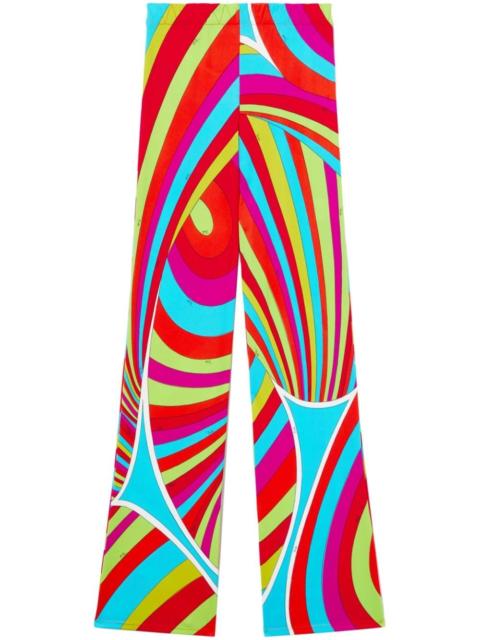 PUCCI Iride-Print flared trousers