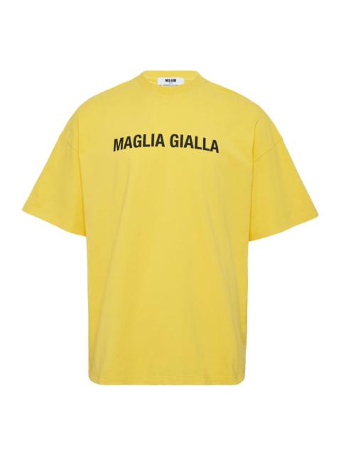 MSGM Maglia Gialla Tee
