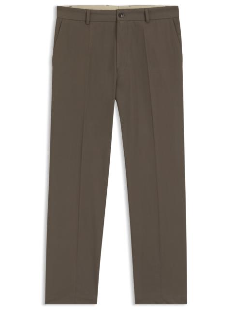 BOSS STRAIGHT-FIT PANTS IN WATER-REPELLENT COTTON TWILL