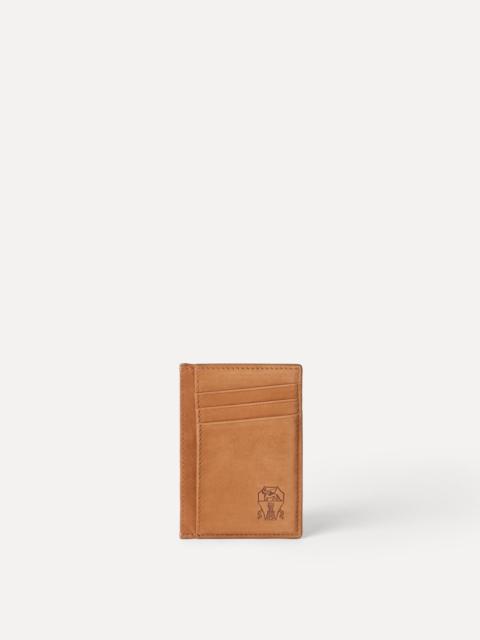 Brunello Cucinelli Nubuck card holder