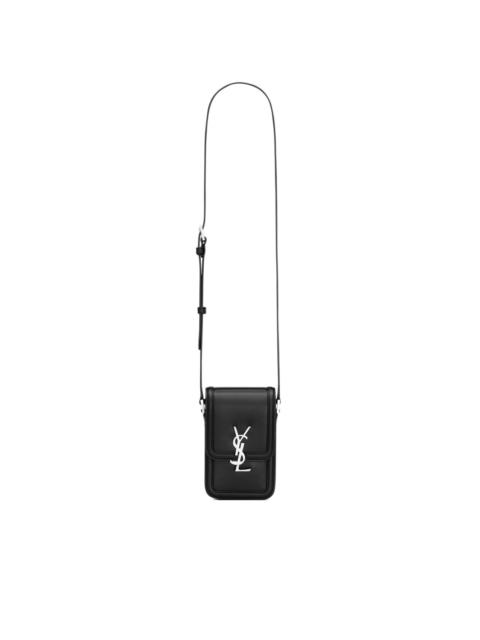 SAINT LAURENT logo-plaque phone case