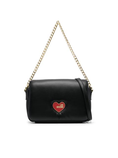 Moschino logo-plaque shoulder bag