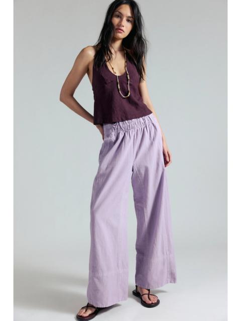 FREE PEOPLE Day's End Linen Pull-On Pants