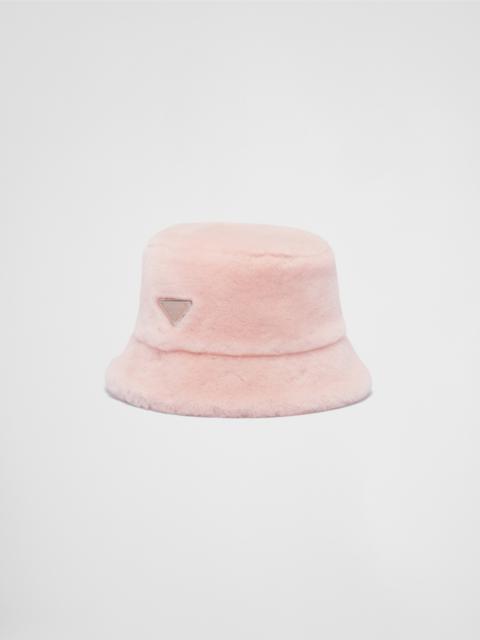 Prada Shearling bucket hat