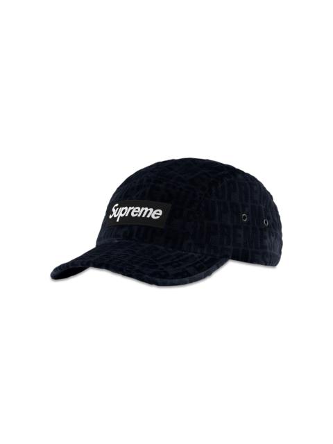 Supreme Velvet Pattern Camp Cap 'Black'