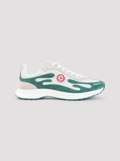 CASABLANCA CASABLANCA Stade White Green Sneakers New & Authentic (Men's