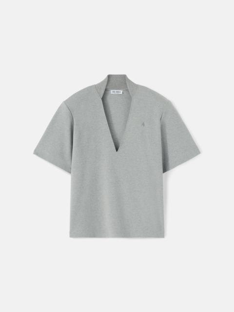 THE ATTICO MELANGE GREY T-SHIRT