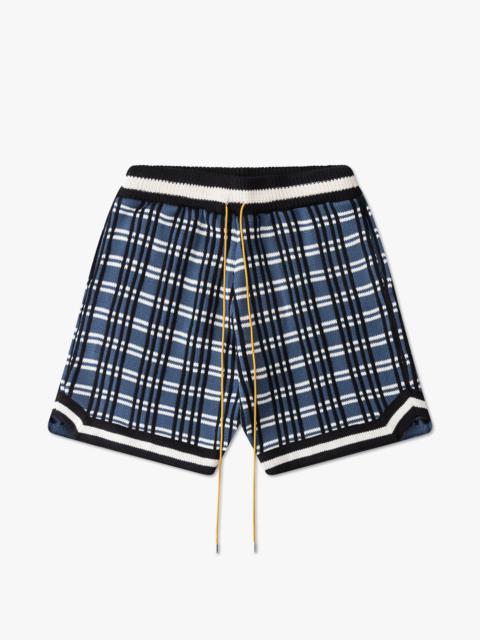 Rhude PLAID BASKETBALL KNIT SHORT