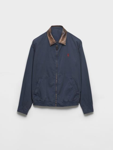 Prada Cotton jacket with leather details