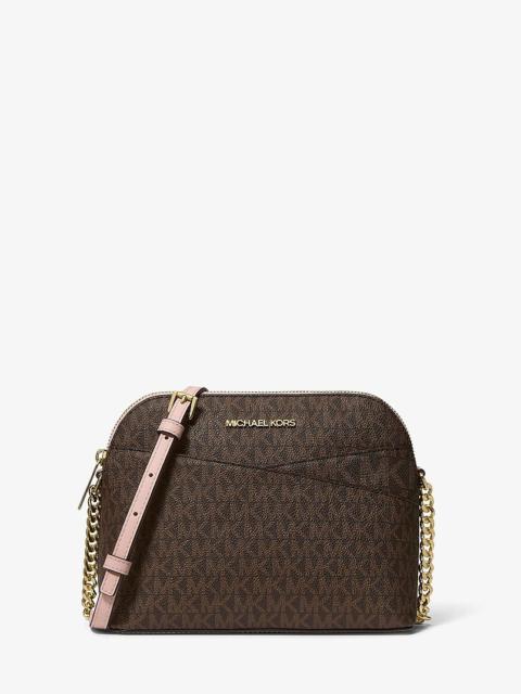 MICHAEL KORS Jet Set Travel Medium Logo Dome Crossbody Bag