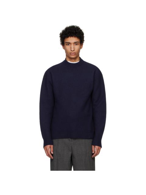 Navy Crew-Neck Sweater