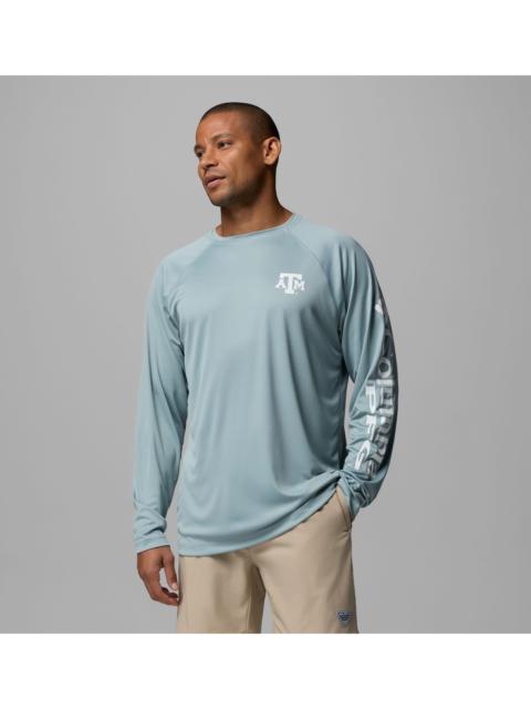 Columbia Men's Collegiate PFG Terminal Tackle Long Sleeve Shirt - Texas A&M