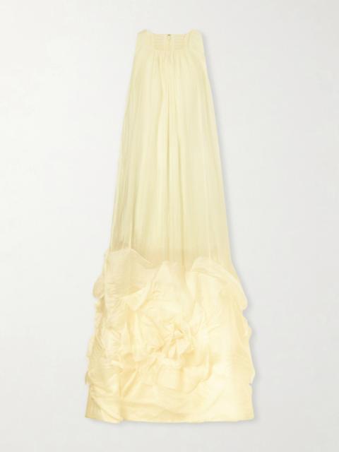 Aje. Ecliptica Ruffled Chiffon Gown