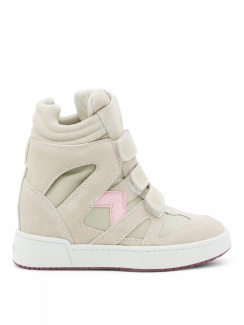 Isabel Marant Isabel Marant Cutout High-Top Sneaker — Beige