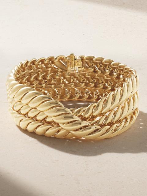 DAVID YURMAN Sculpted Cable 18-karat Gold Bracelet