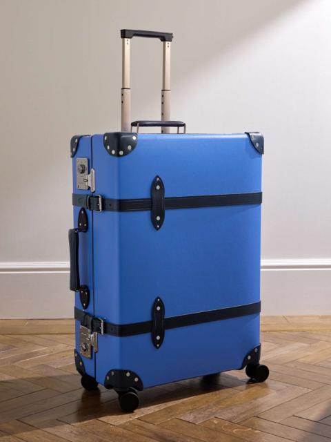 Cruise Leather-Trimmed Vulcanised Fibreboard Check-In Suitcase