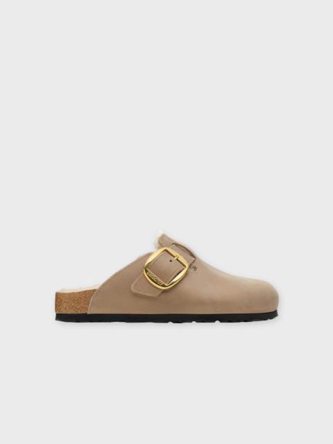 BIRKENSTOCK Sandal Boston Shearling LEOI Tabacco Brown