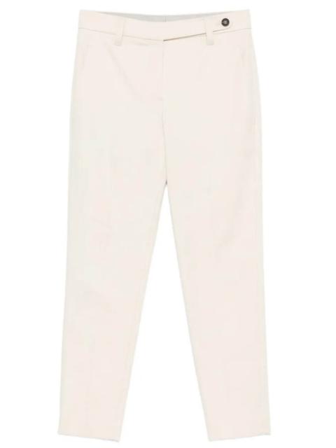 Brunello Cucinelli COTTON PANTS WITH TAPERED LEG