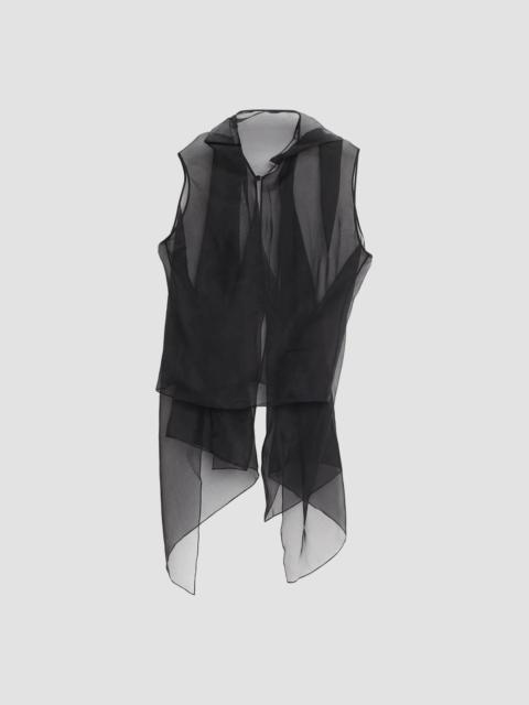 BRANDON MAXWELL Women's The Vienna Back Drape Tank - Black