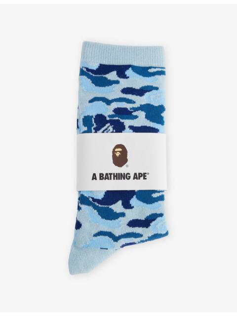 A BATHING APE® Camouflage Crew Knit Socks