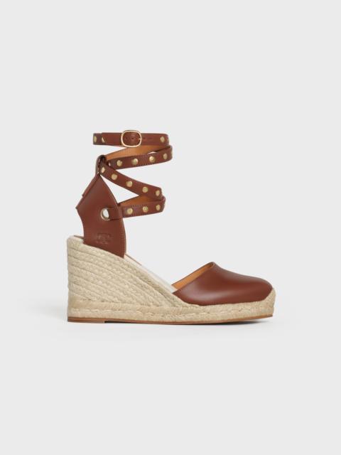 CELINE TAILLAT WEDGE ESPADRILLE  IN  CALFSKIN