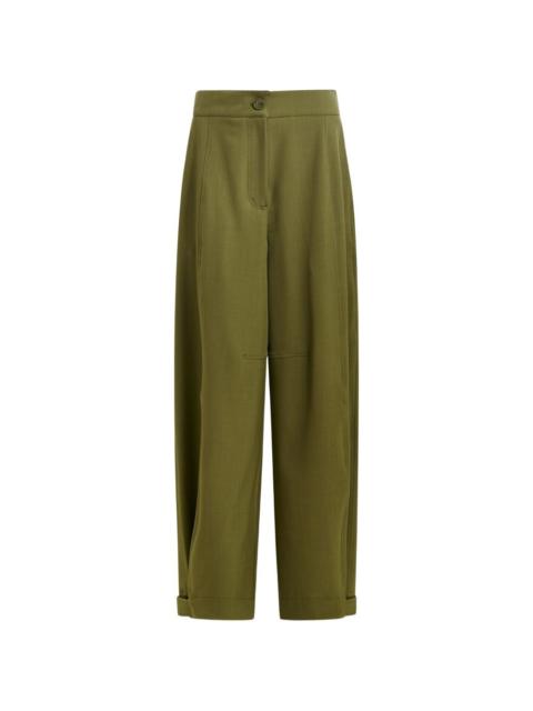 ESSENTIEL ANTWERP barrel-leg pleated trousers
