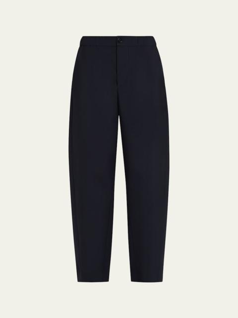 Marni Elastic Waistband Straight-Leg Trousers