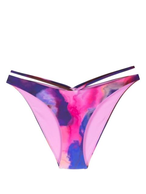 SIMKHAI Emmalynn watercolour-print bikini bottoms