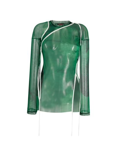 OTTOLINGER semi-sheer construction top