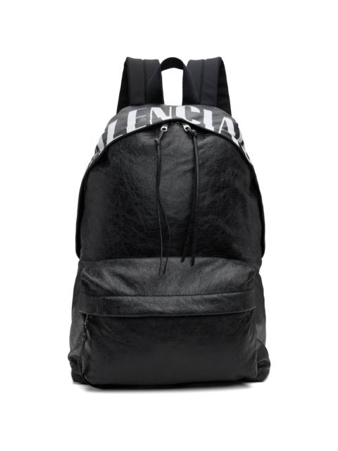 BALENCIAGA Black Vintage Area Storico Editor Backpack