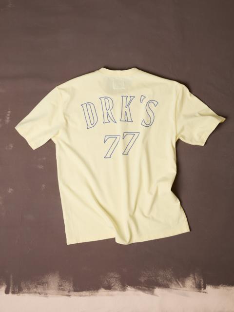 Drake's Yellow '77' Print Short-Sleeve Hiking T-Shirt