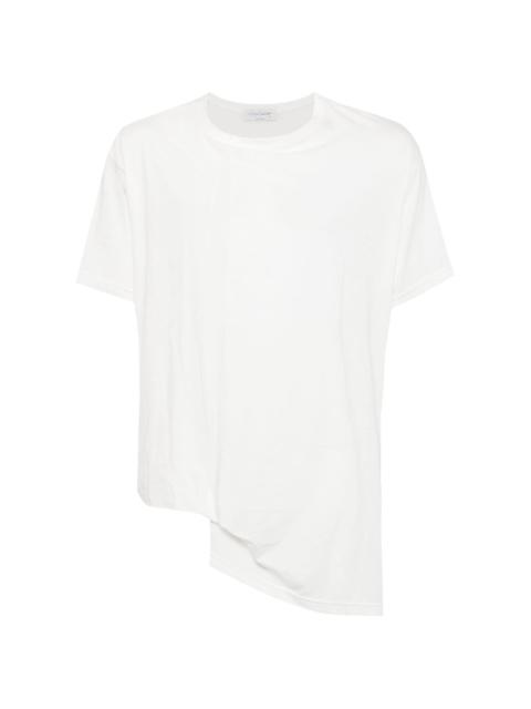Yohji Yamamoto draped cotton T-shirt