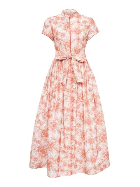 LORETTA CAPONI Camaiore Floral Midi Dress multi