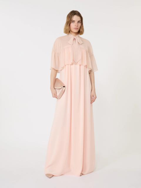 Max Mara Silk georgette cape - BEIGE PINK