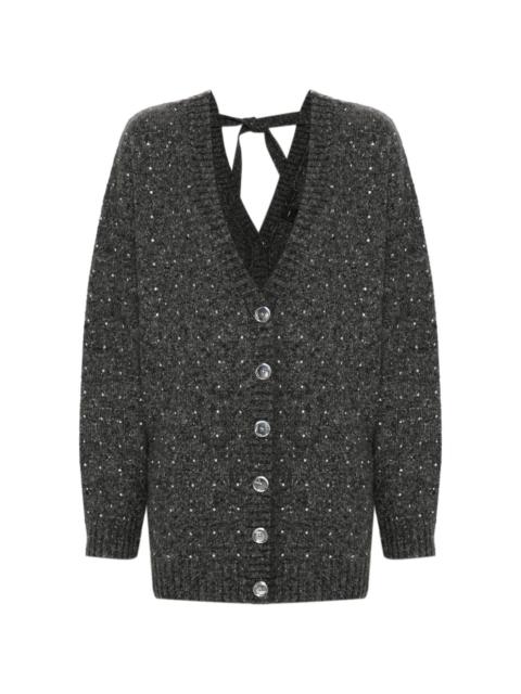 PINKO crystal-embellished cardigan