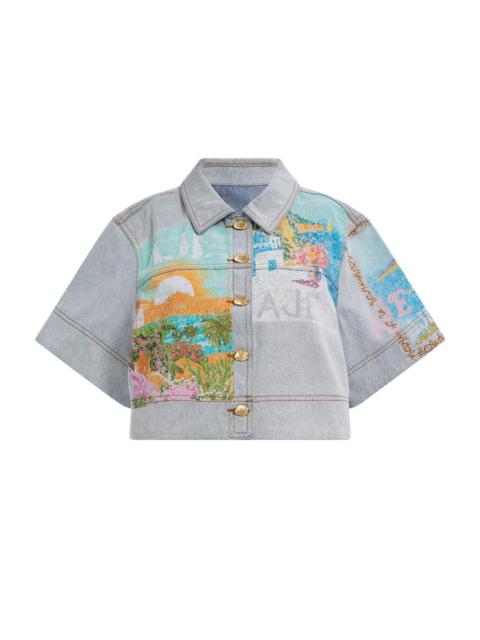 Aje. Mae Cropped Shirt