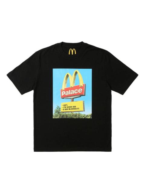 PALACE Palace x McDonald's Sign T-shirt 'Black' P25TS340